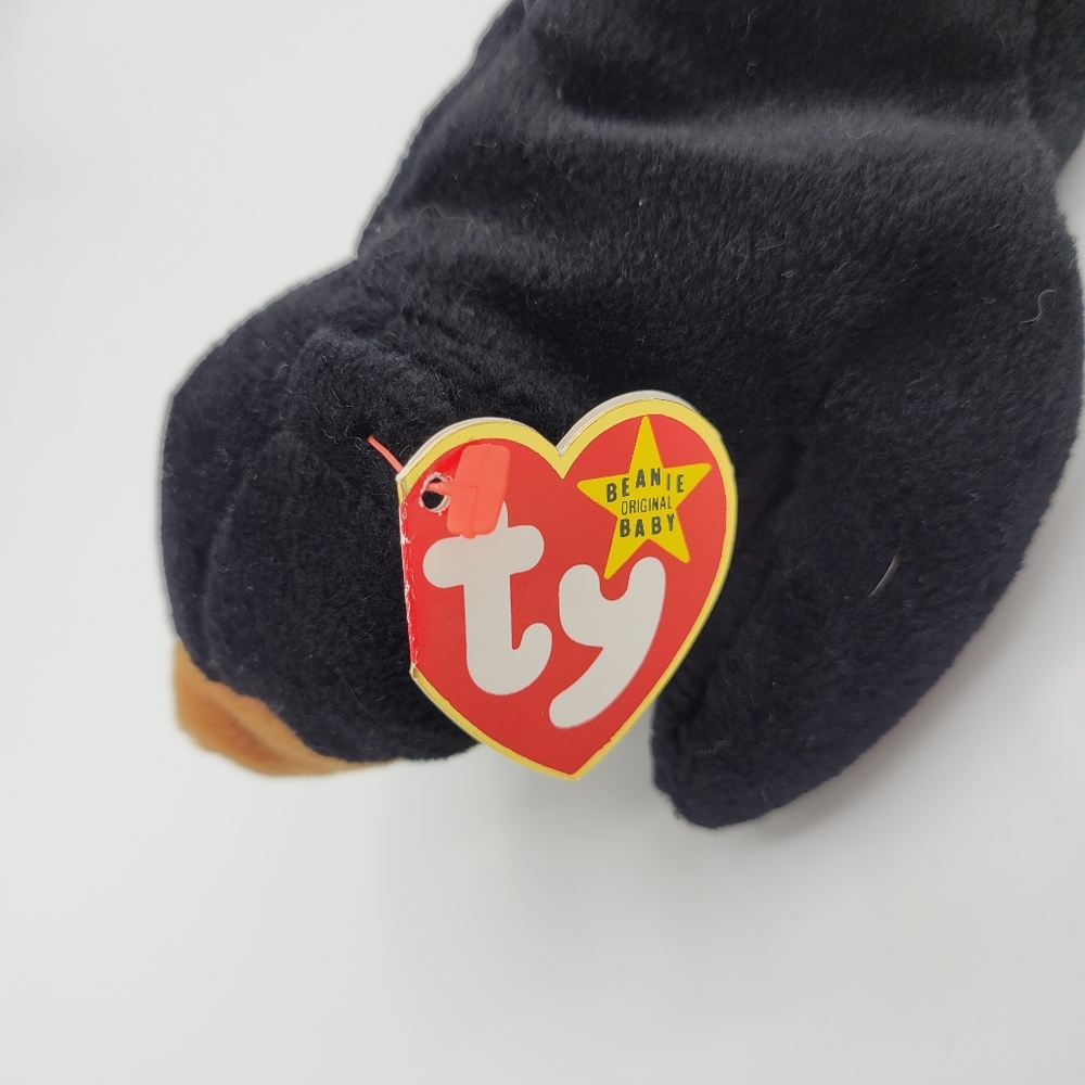 TY Beanie Babies NWT Blackie the Bear #4011 - Picture 2 of 9